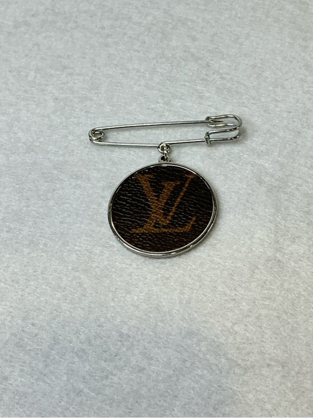 Louis Vuitton Brown Monogram Canvas Bag Charm Brooch